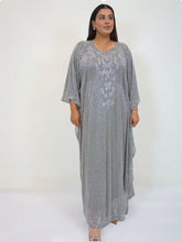 Load image into Gallery viewer, Bella Evening Kaftan -Grey