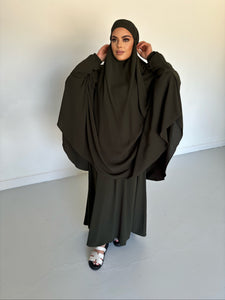 Jilbab and Abaya set- Olive Green