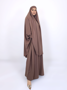 Jilbab and Abaya set- Mocha