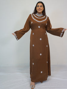 Mehr Kaftan Dress - Rust