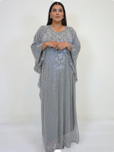 Load image into Gallery viewer, Bella Evening Kaftan -Grey