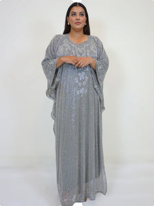 Bella Evening Kaftan -Grey