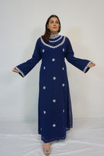 Load image into Gallery viewer, Mehr Kaftan Dress - Navy