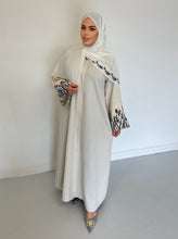 Load image into Gallery viewer, Eden Embroidered-U.A.E Abaya- Stone