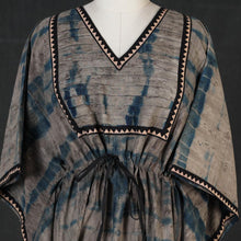 Load image into Gallery viewer, Shibori - Tie and dye Cotton Summer Kaftan