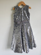 Load image into Gallery viewer, Sequins Girls Frock/Dress - Silver