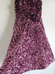 Sequins Girls Frock/Dress - Pink