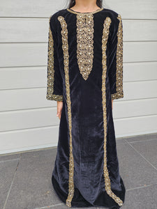 Kids Amara Velvet Abaya