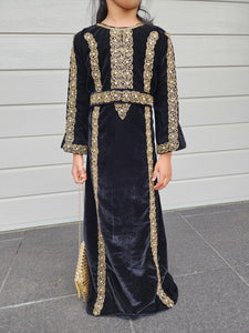 Kids Amara Velvet Abaya