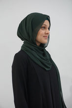 Load image into Gallery viewer, Turkish Chiffon Hijabs -Dark Forest