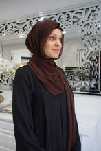 Load image into Gallery viewer, Turkish Chiffon Hijabs -Coffee