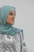 Load image into Gallery viewer, Turkish Chiffon Hijabs -Aqua