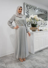 Load image into Gallery viewer, Venice Shimmer Dress- Silver