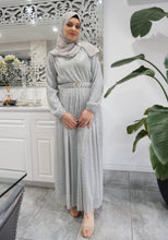 Load image into Gallery viewer, Venice Shimmer Dress- Silver