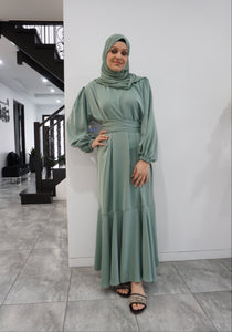 Milan Lux Dress  - Jade Green