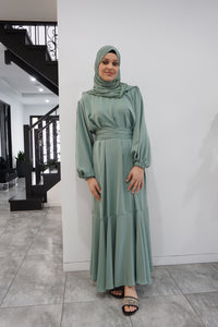 Milan Lux Dress  - Jade Green