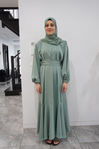 Milan Lux Dress  - Jade Green