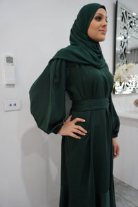 Milan Lux Dress  - EMERALD GREEN