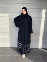 Load image into Gallery viewer, Misha Black Abaya Set