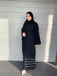 Misha Black Abaya Set