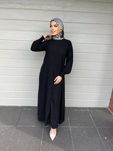 Merna Basic Abaya- Black