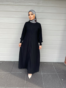 Merna Basic Abaya- Black