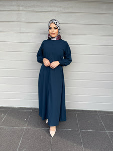 Merna Basic Abaya- Teal