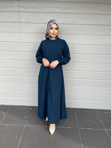 Merna Basic Abaya- Teal