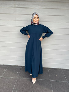 Merna Basic Abaya- Teal