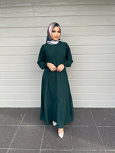 Load image into Gallery viewer, Merna Basic Abaya- Dark Green