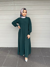 Load image into Gallery viewer, Merna Basic Abaya- Dark Green