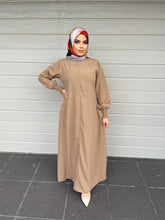 Load image into Gallery viewer, Merna Basic Abaya- Tan