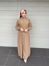 Load image into Gallery viewer, Merna Basic Abaya- Tan