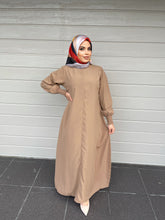 Load image into Gallery viewer, Merna Basic Abaya- Tan