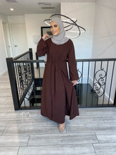 Load image into Gallery viewer, Nella Abaya Set - Cinnamon Brown