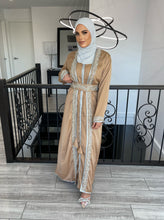 Load image into Gallery viewer, Zarah Kaftan/ Takshita set -Nude