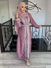 Load image into Gallery viewer, Zarah Kaftan/ Takshita set - Dusty Pink