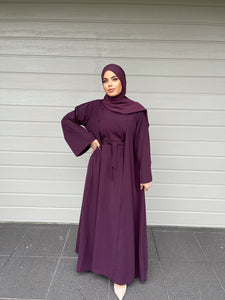 Nella Abaya Set - Burgundy (50 % OFF)