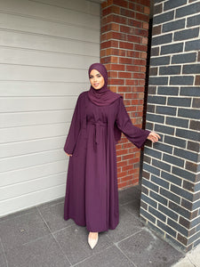 Nella Abaya Set - Burgundy (50 % OFF)