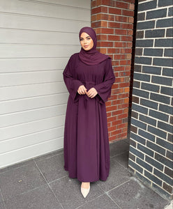 Nella Abaya Set - Burgundy (50 % OFF)