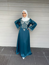 Load image into Gallery viewer, Teal bell sleeve Kaftan - Teal