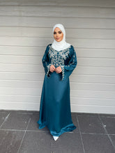 Load image into Gallery viewer, Teal bell sleeve Kaftan - Teal