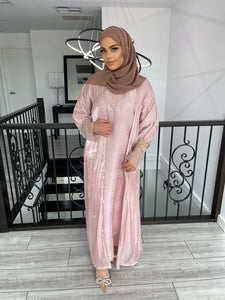 Kinzah Abaya Set - Blush Nude