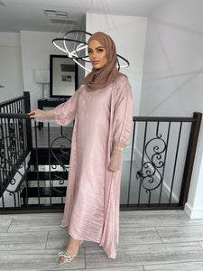 Kinzah Abaya Set - Blush Nude