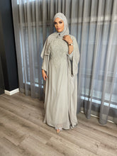 Load image into Gallery viewer, Pearl Kaftan - Grey with Silver embroidery (online only)