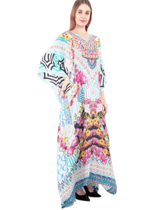 Hawaiian Orchid - Printed Kaftan