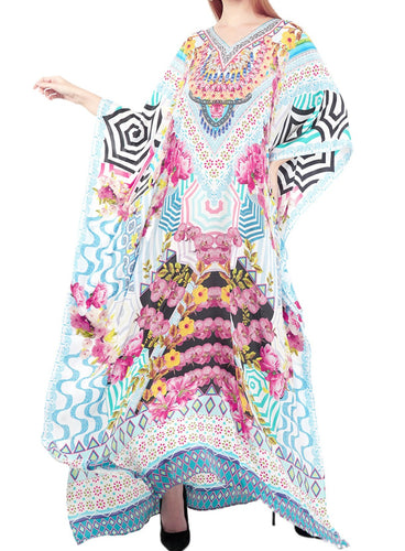 Hawaiian Orchid - Printed Kaftan