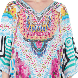 Hawaiian Orchid - Printed Kaftan