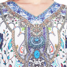 Load image into Gallery viewer, Turquoise Blue - Printed Kaftan