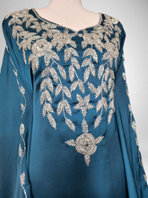 Load image into Gallery viewer, Teal bell sleeve Kaftan - Teal